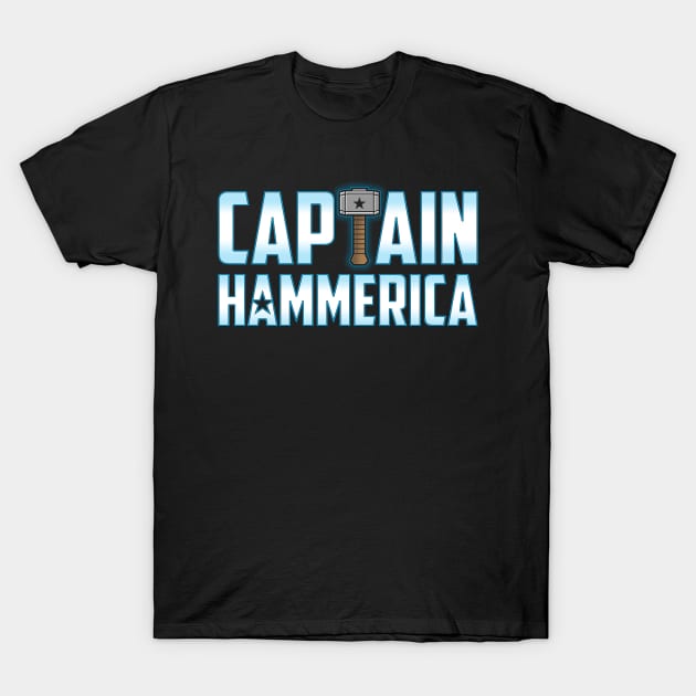 Captain Hammerica T-Shirt by TrulyMadlyGeekly